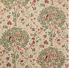 Indlæs billede til gallerivisning William Morris pudebetræk Kelmscott Tree mørk creme bund
