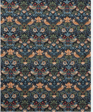 Indlæs billede til gallerivisning William Morris pudebetræk Mini Strawberry Thief blå
