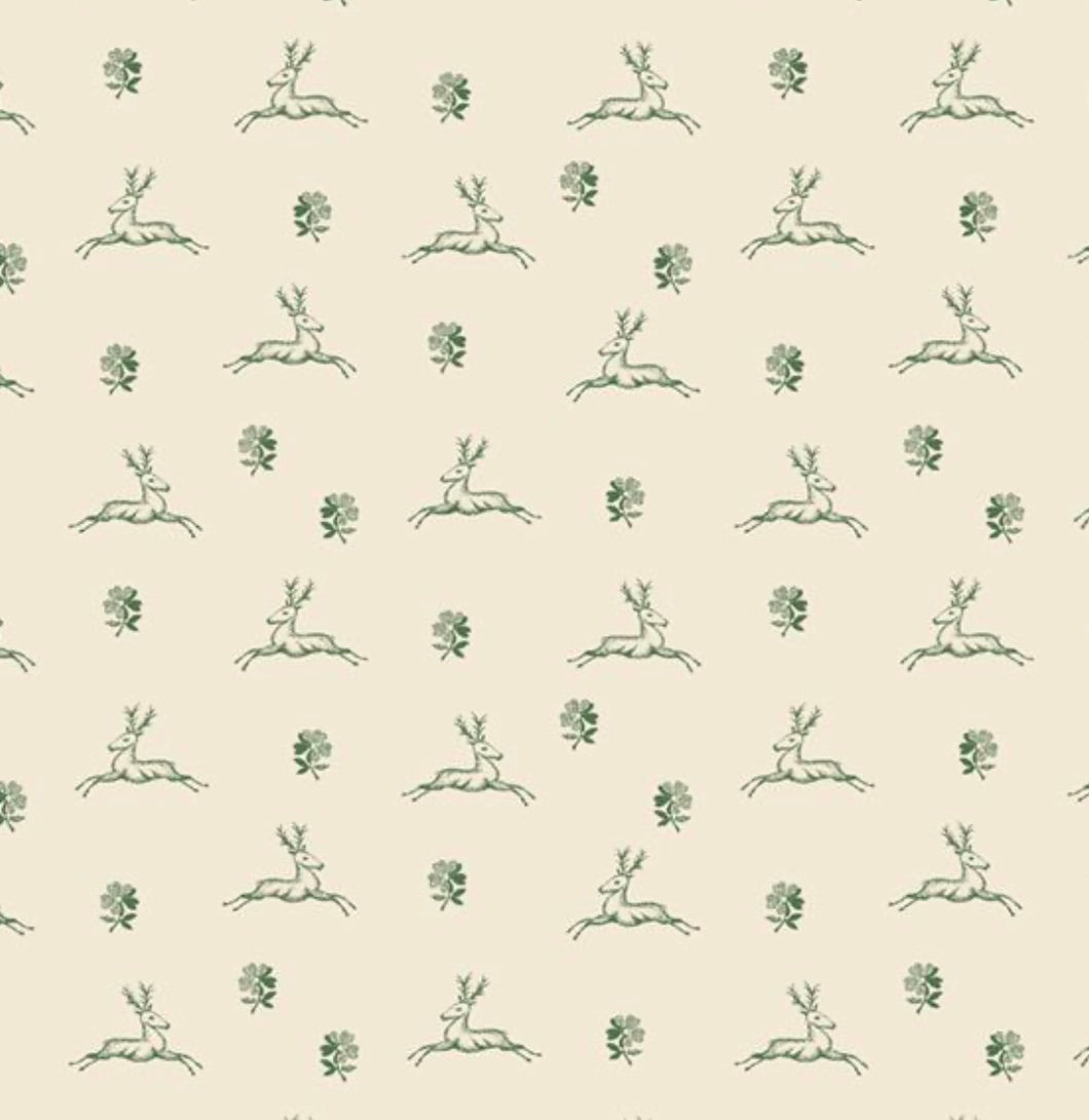 Marcus Fabrics stof Stag & Flower