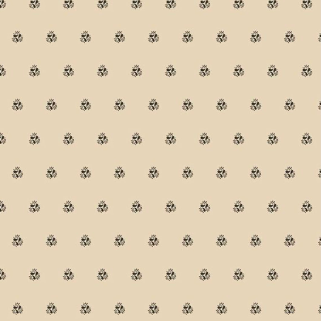 Marcus Fabrics stof Paisley Circle sort