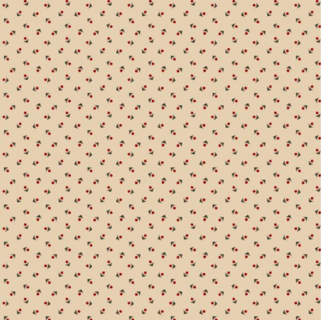 Marcus Fabrics stof V-Square rød