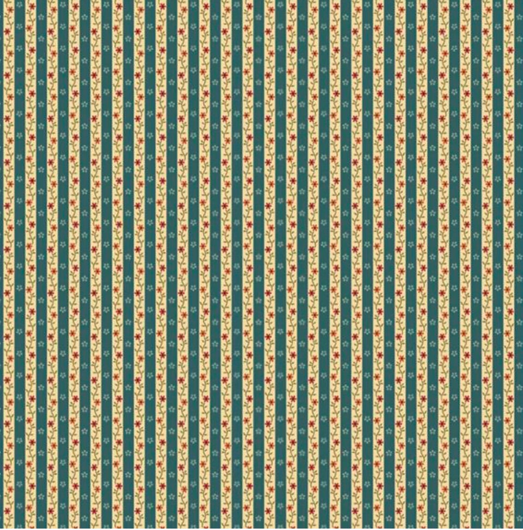 Marcus Fabrics stof Calico Stripe blå
