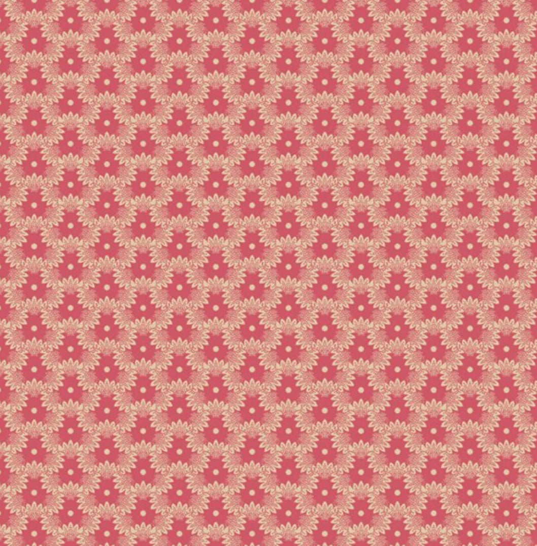 Marcus Fabrics stof Pink Static Ring
